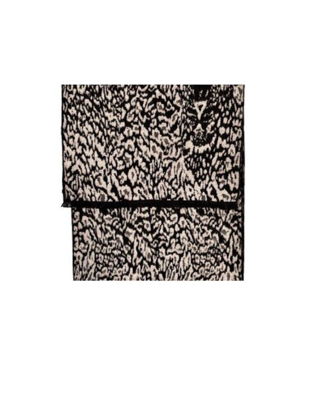 Soft Lightweight Cashmere Scarf Leopard Pattern Scarf Wrap Shawl Eyelash Fringe